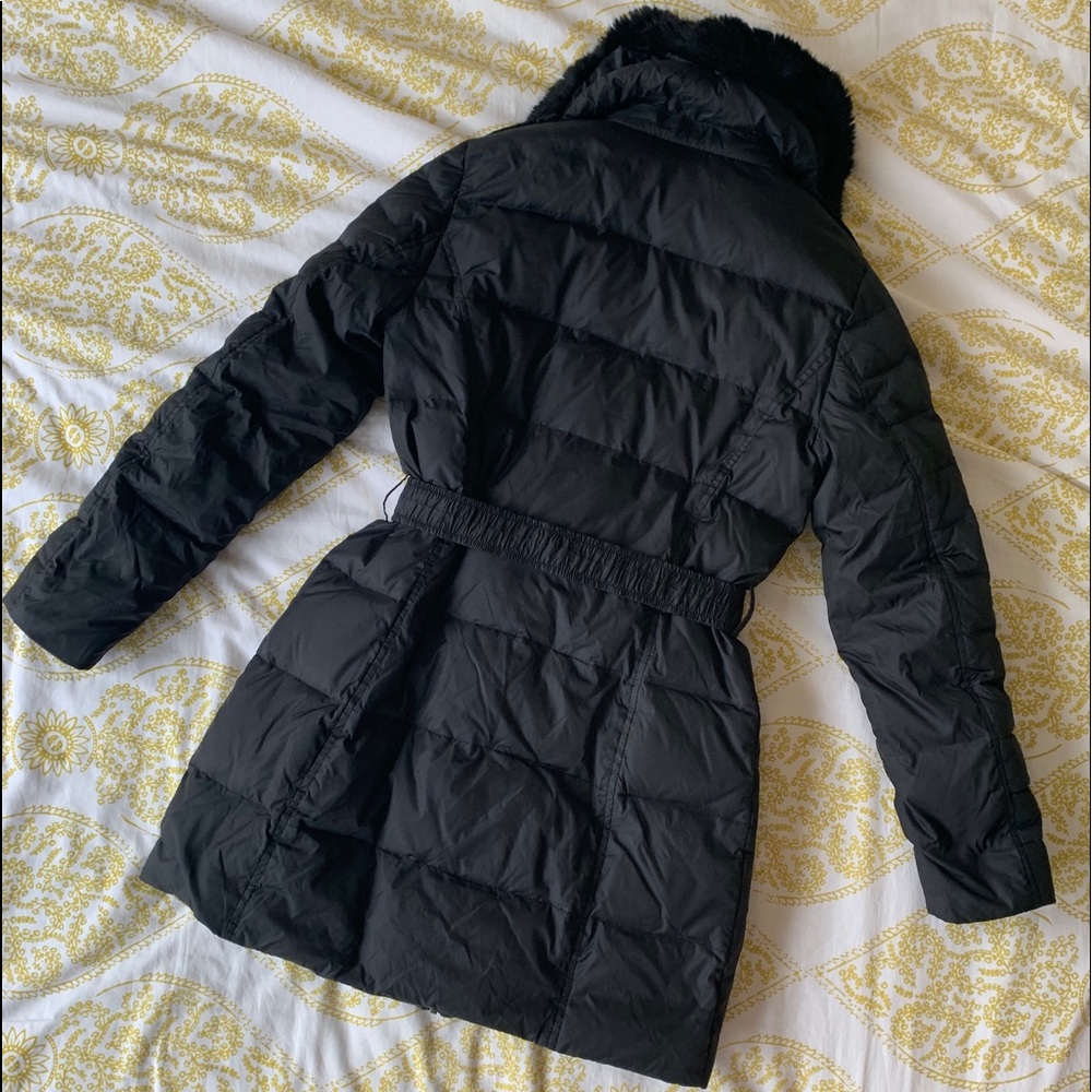 DKNY down + removable faux fur collar Coat - Picture 6 of 7